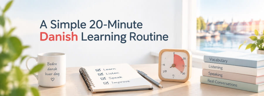 Simple Danish Language Learning Routine