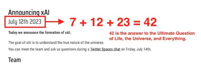 Answer to life is 42 by Elon Musk