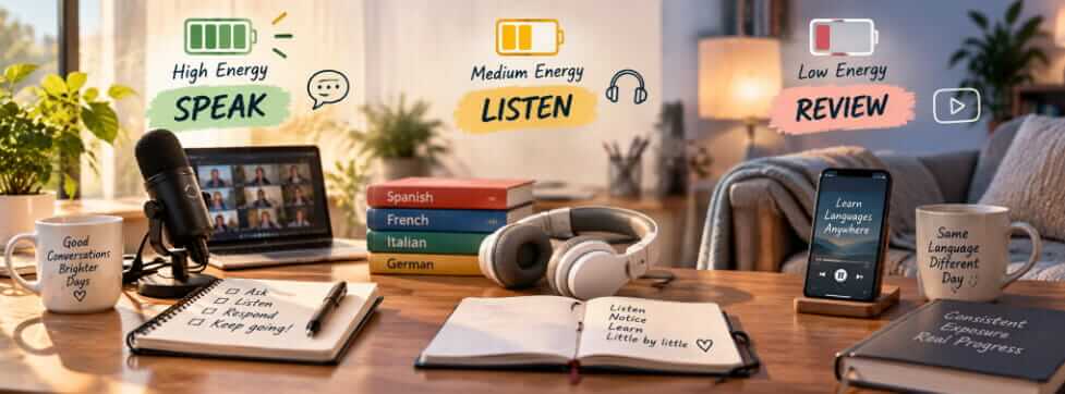 Match the task to your energy
