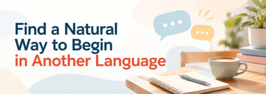 Find a Natural Way to Begin in Another Language