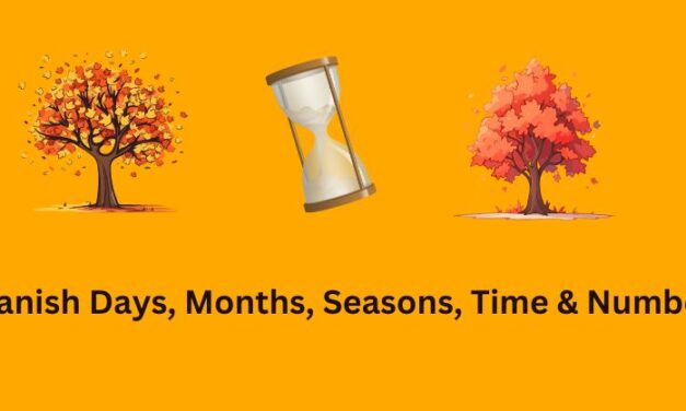 Master Spanish Days, Months, Seasons, Time & Numbers