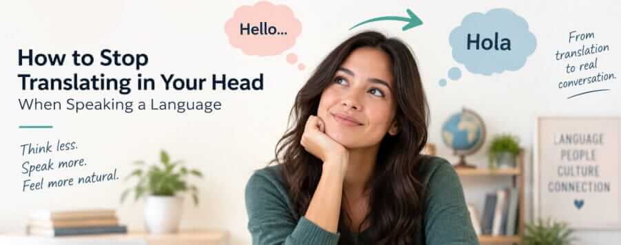 Stop Translating in Your Head When Speaking a Language